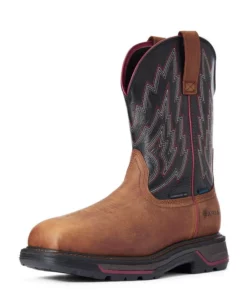 Ariat Big Rig Waterproof Composite Toe Men's Work Boots Brown | QRXZT5142