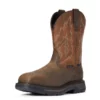 Ariat Big Rig Waterproof Composite Toe Men's Work Boots Dark Brown | RYMQT3908