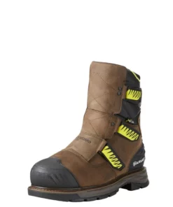 Ariat Catalyst Vx 8" Metguard Waterproof Metguard Composite Toe Men's Work Boots Brown | XKPLG2318