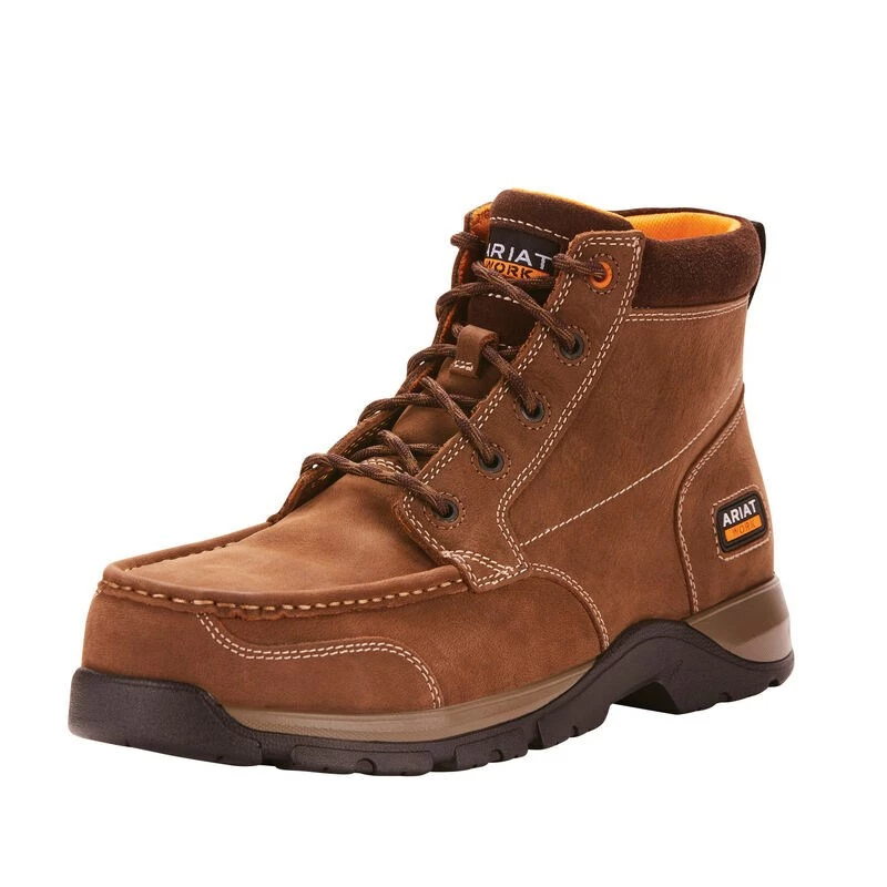Ariat Edge Lte Chukka Composite Toe Men's Work Boots Dark Brown | NQLJW0593 - Image 2
