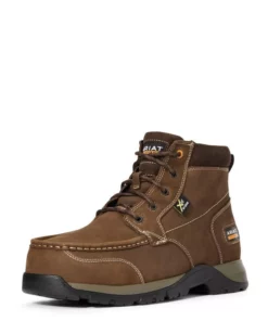 Ariat Edge Lte Chukka Metguard Composite Toe Men's Work Boots Dark Brown | RKTJI5260
