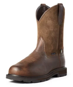 Ariat Groundbreaker Metguard Steel Toe Men's Work Boots Brown | ZBDFG1927