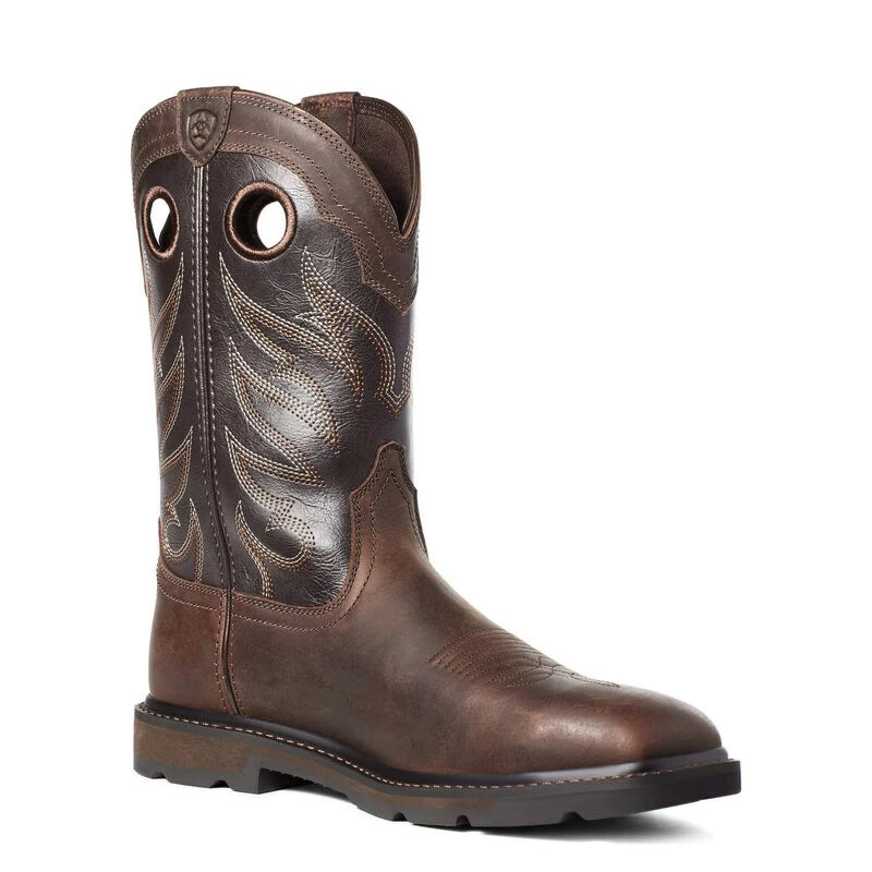Ariat Groundwork Men's Work Boots Brown | WSJGQ7408 - Image 6