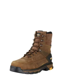Ariat Intrepid 8" Waterproof Composite Toe Men's Work Boots Brown | QCYNI2970