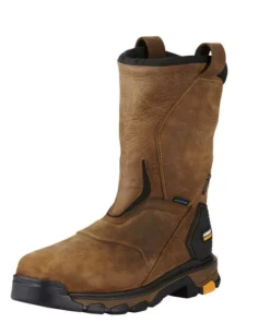 Ariat Intrepid Pull-on Waterproof Composite Toe Men's Work Boots Brown | CQNUA8279