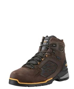 Ariat Rebar Flex 6" Waterproof Men's Work Boots Chocolate Brown | UMYXG0961