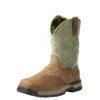 Ariat Rebar Flex Western Waterproof Composite Toe Men's Work Boots Brown | ROXTJ5821