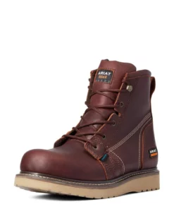 Ariat Rebar Wedge 6" Waterproof Men's Work Boots Copper | ATXYU1572