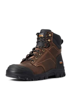 Ariat Treadfast 6" Men's Work Boots Brown | OIWHV6173