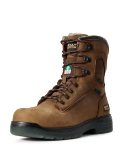 Ariat Turbo 8" Csa Waterproof Carbon Toe Men's Work Boots Brown | WGQKC4018