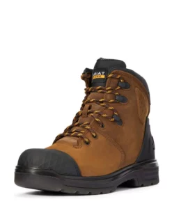 Ariat Turbo Outlaw 6" Waterproof Men's Work Boots Brown | PEDFI9523