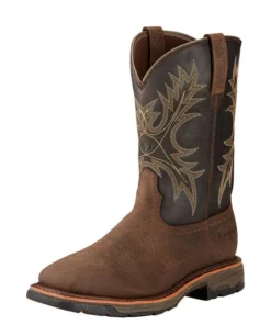 Ariat Workhog Waterproof Men's Work Boots Brown | XRIZB7391