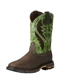 Ariat Workhog Wide Square Toe Venttek Men's Work Boots Brown | CQBIJ0271