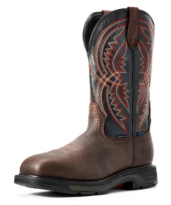 Ariat Workhog Xt Coil Waterproof Carbon Toe Men's Work Boots Brown | AJEZS8273