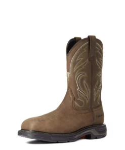 Ariat Workhog Xt Cottonwood Carbon Toe Men's Work Boots Brown | ZEJRC1658