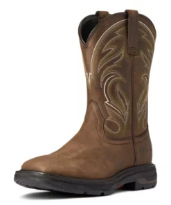Ariat Workhog Xt Cottonwood Men's Work Boots Brown | YJXED3987