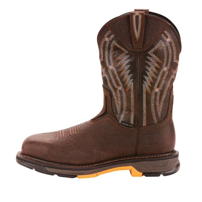 Ariat Workhog Xt Dare Carbon Toe Men's Work Boots Brown | IHGAF2390 - Image 3