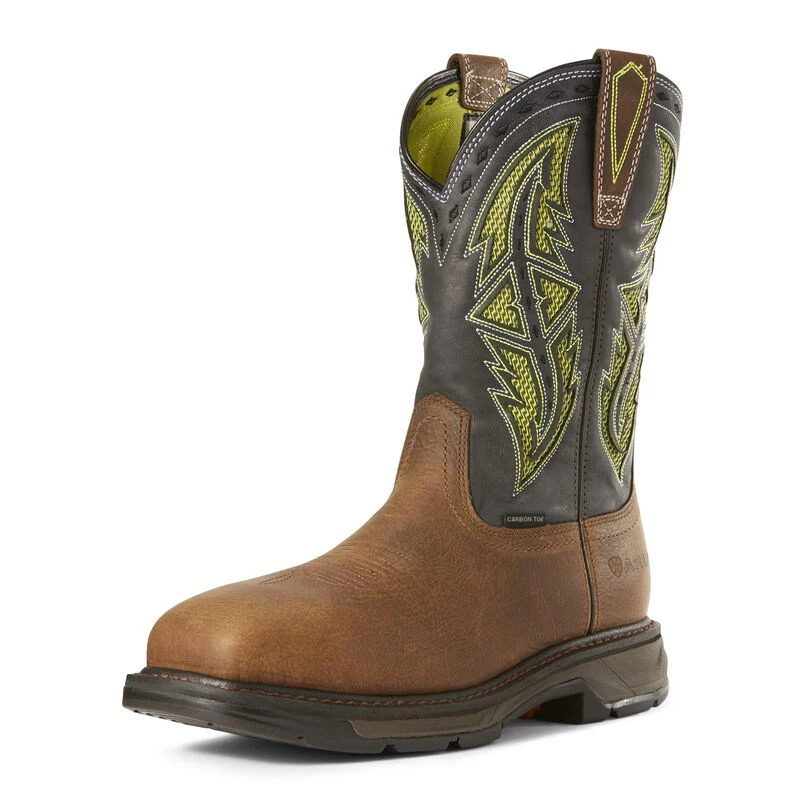 Ariat Workhog Xt Venttek Spear Carbon Toe Men's Work Boots Brown | IXJZS4751