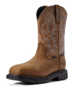 Ariat Workhog Xt Waterproof Carbon Toe Men's Work Boots Brown | ZRLUK1524