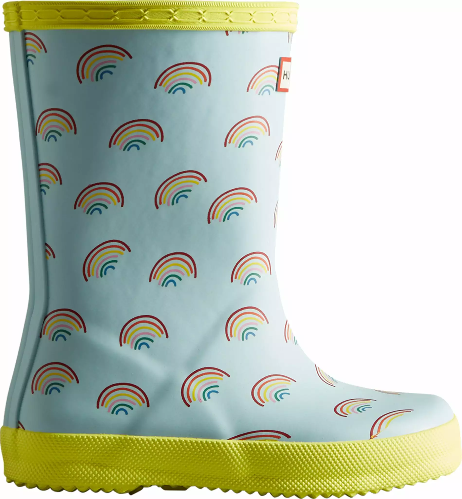 Hunter Mini Rainbow Print Rain Boots - Kids|-|Bottes De Pluie à Mini Imprimé Arc-en-ciel - Enfant - Image 2