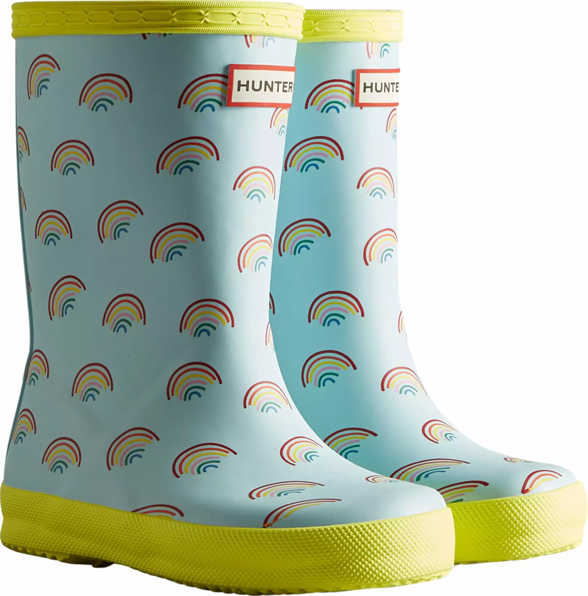 Hunter Mini Rainbow Print Rain Boots - Kids|-|Bottes De Pluie à Mini Imprimé Arc-en-ciel - Enfant - Image 4
