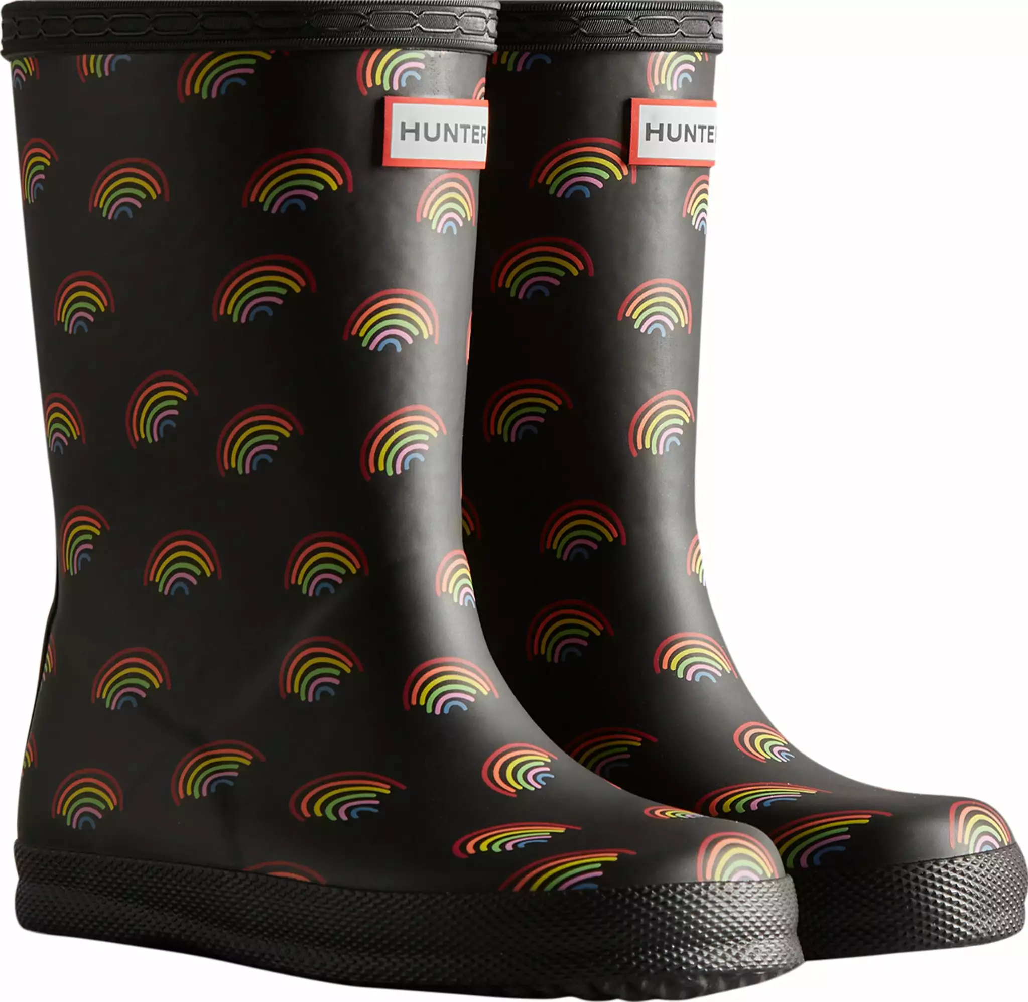 Hunter Mini Rainbow Print Rain Boots - Kids|-|Bottes De Pluie à Mini Imprimé Arc-en-ciel - Enfant - Image 7