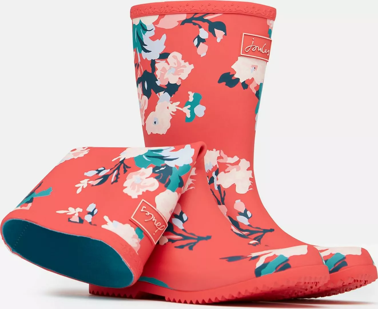 Joules Roll Up Rain Wellies Rain Boots - Girls|-|Bottes De Pluie Roll Up Wellies - Fille - Image 4