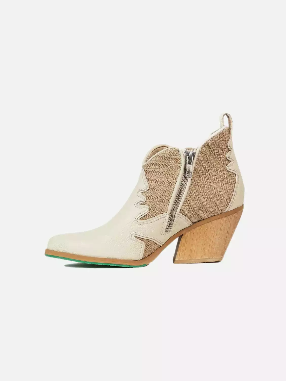 Atlantis Vegan Apple Leather Ankle Boots | Beige - Image 6