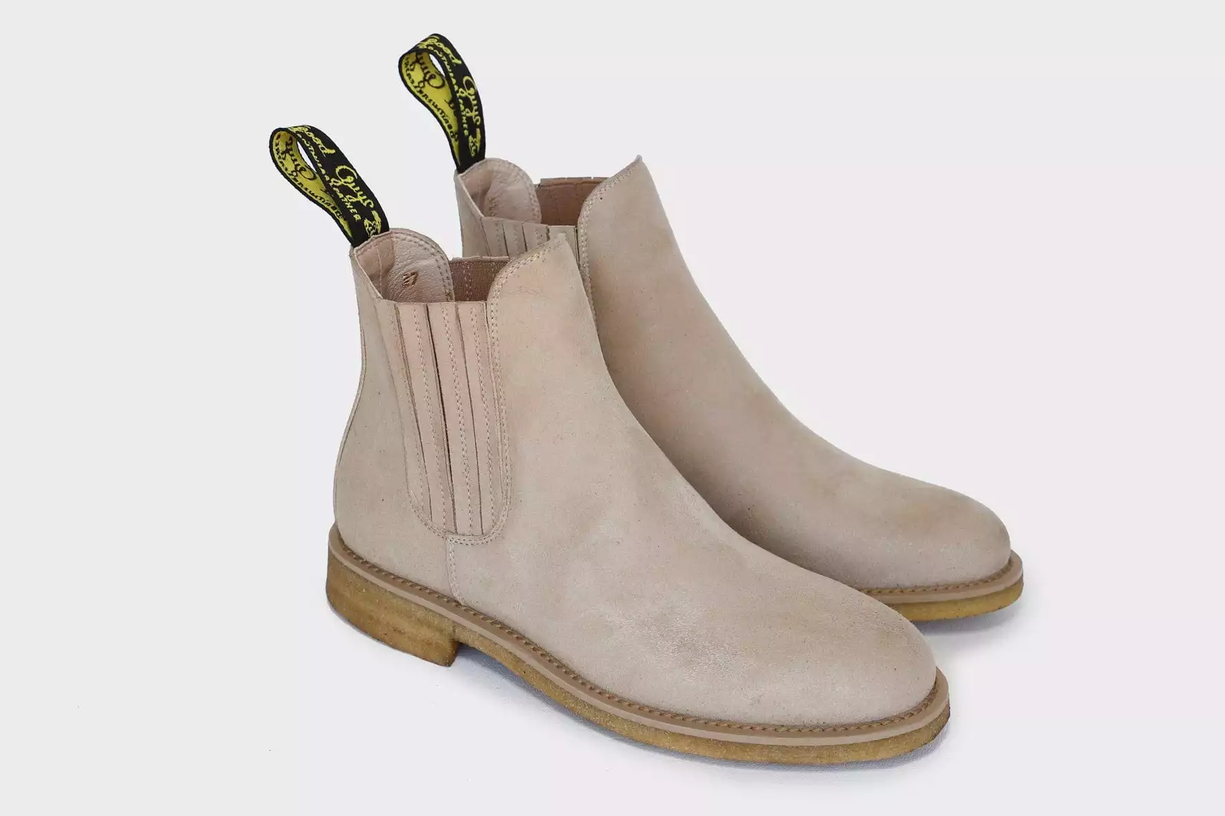 Jimmy Vegan Leather Dealer Boots | Beige - Image 2