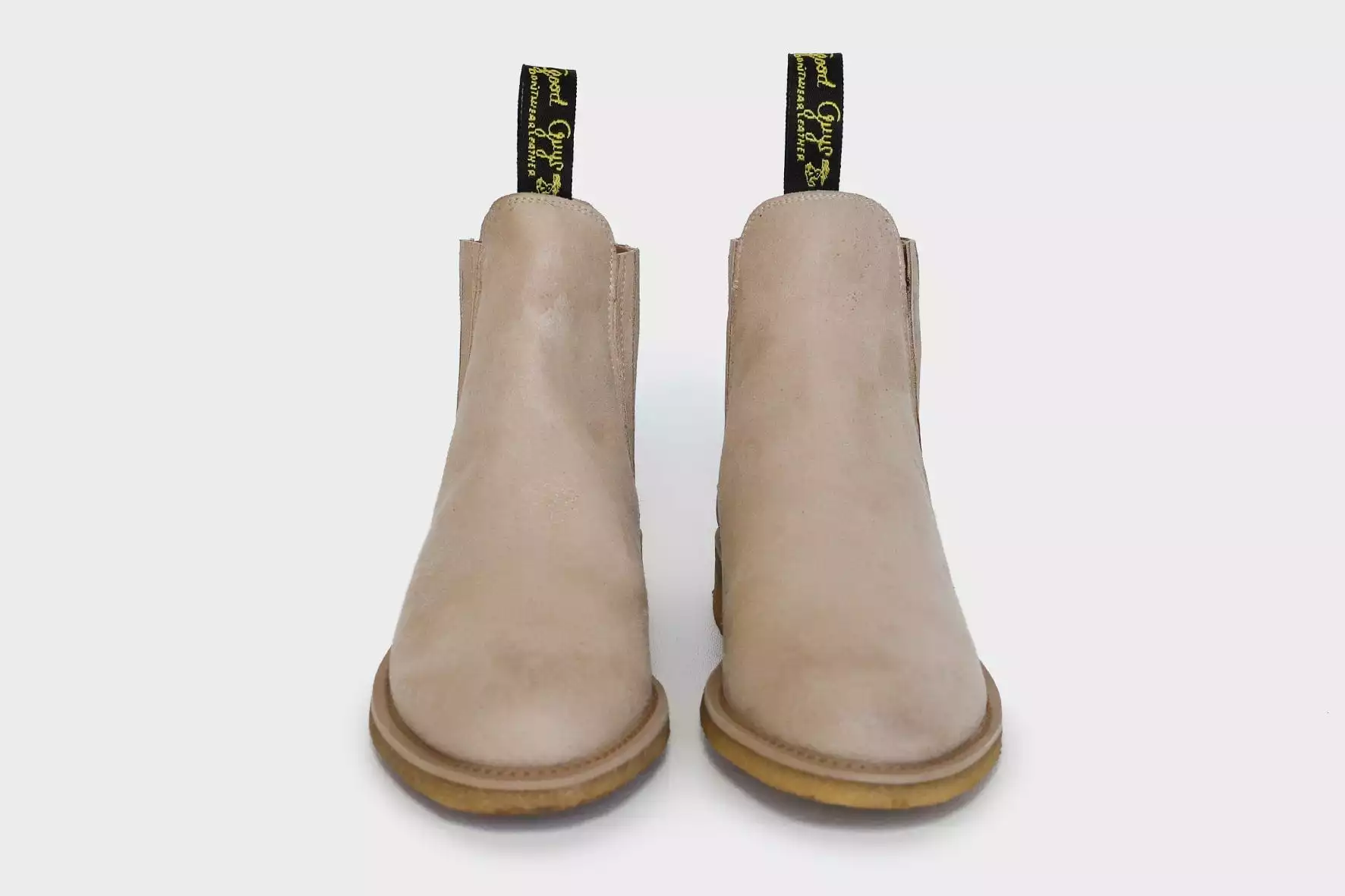 Jimmy Vegan Leather Dealer Boots | Beige - Image 3
