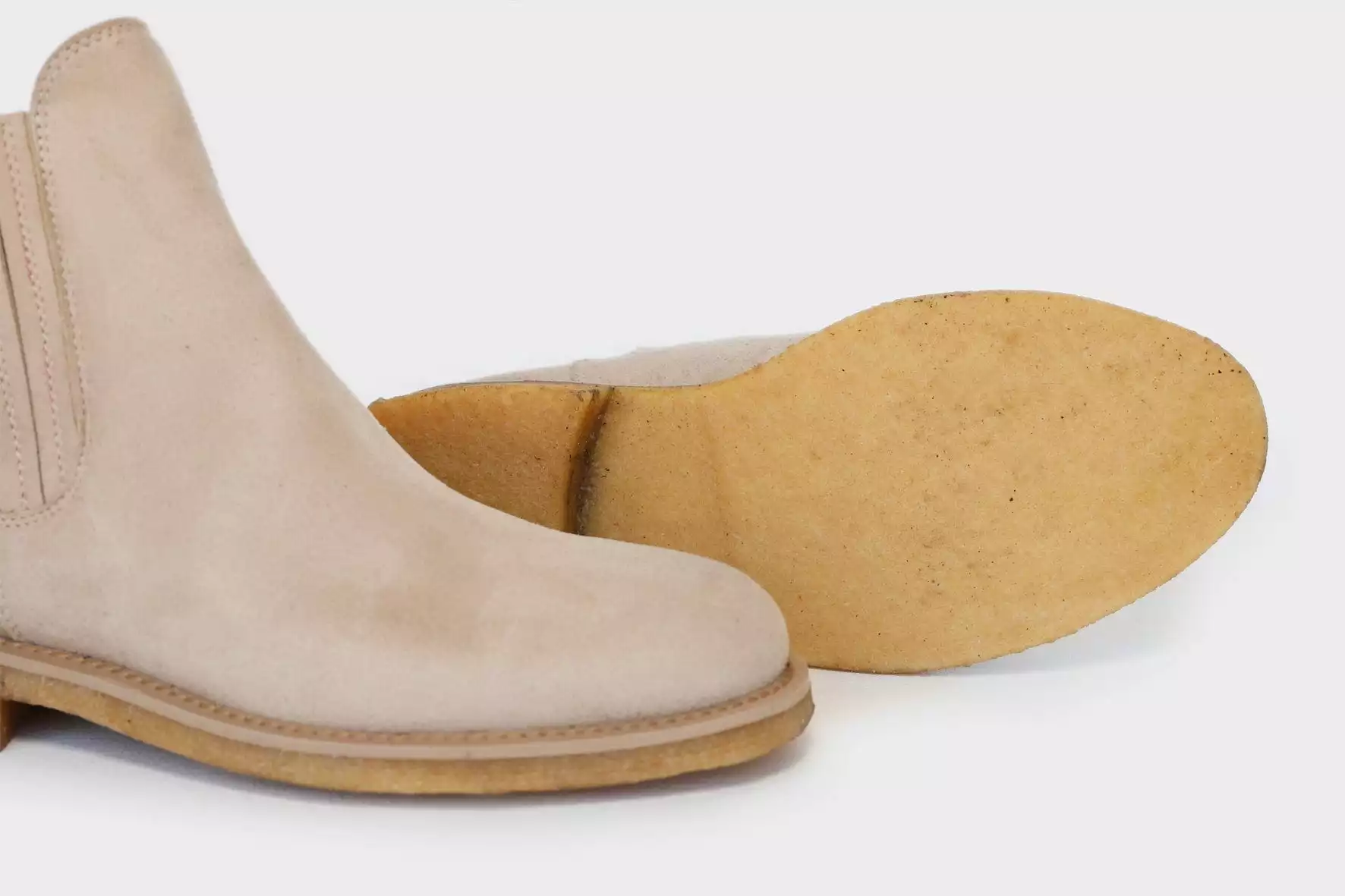 Jimmy Vegan Leather Dealer Boots | Beige - Image 4