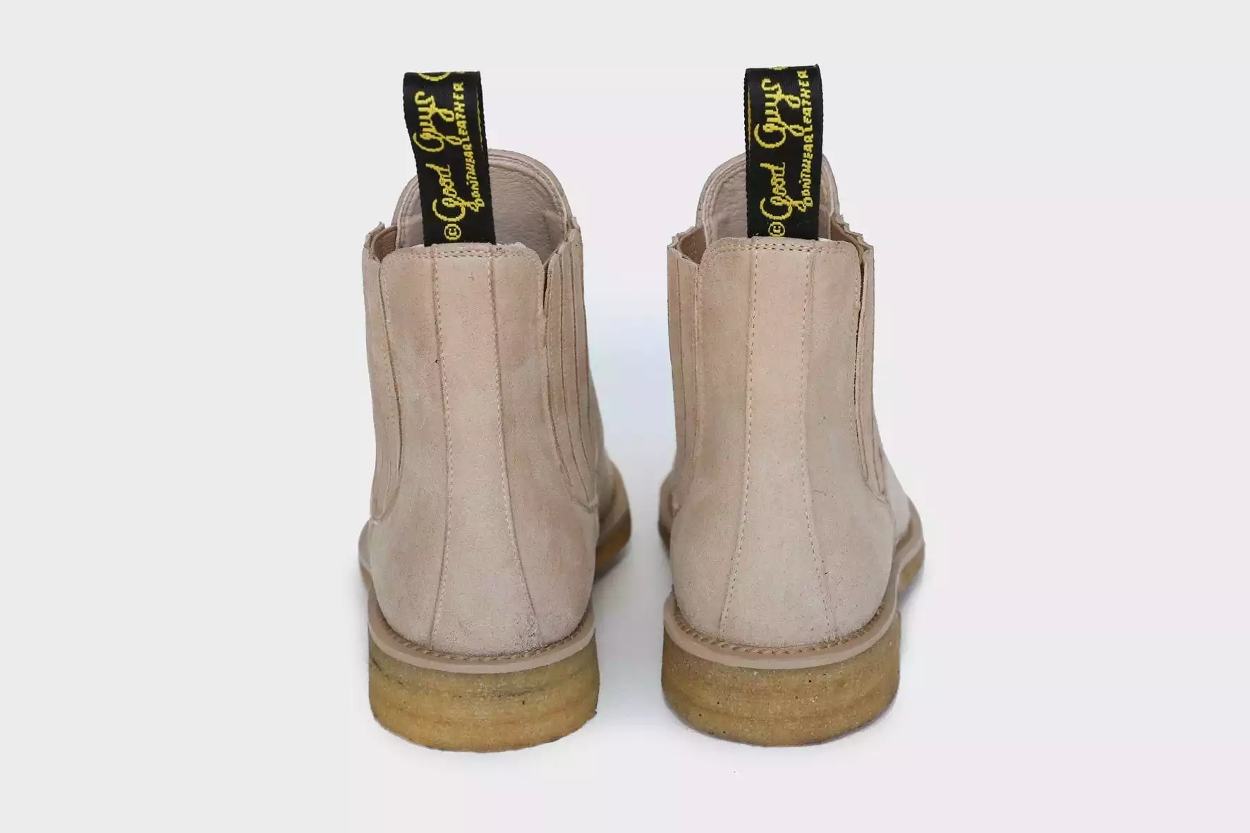 Jimmy Vegan Leather Dealer Boots | Beige - Image 5