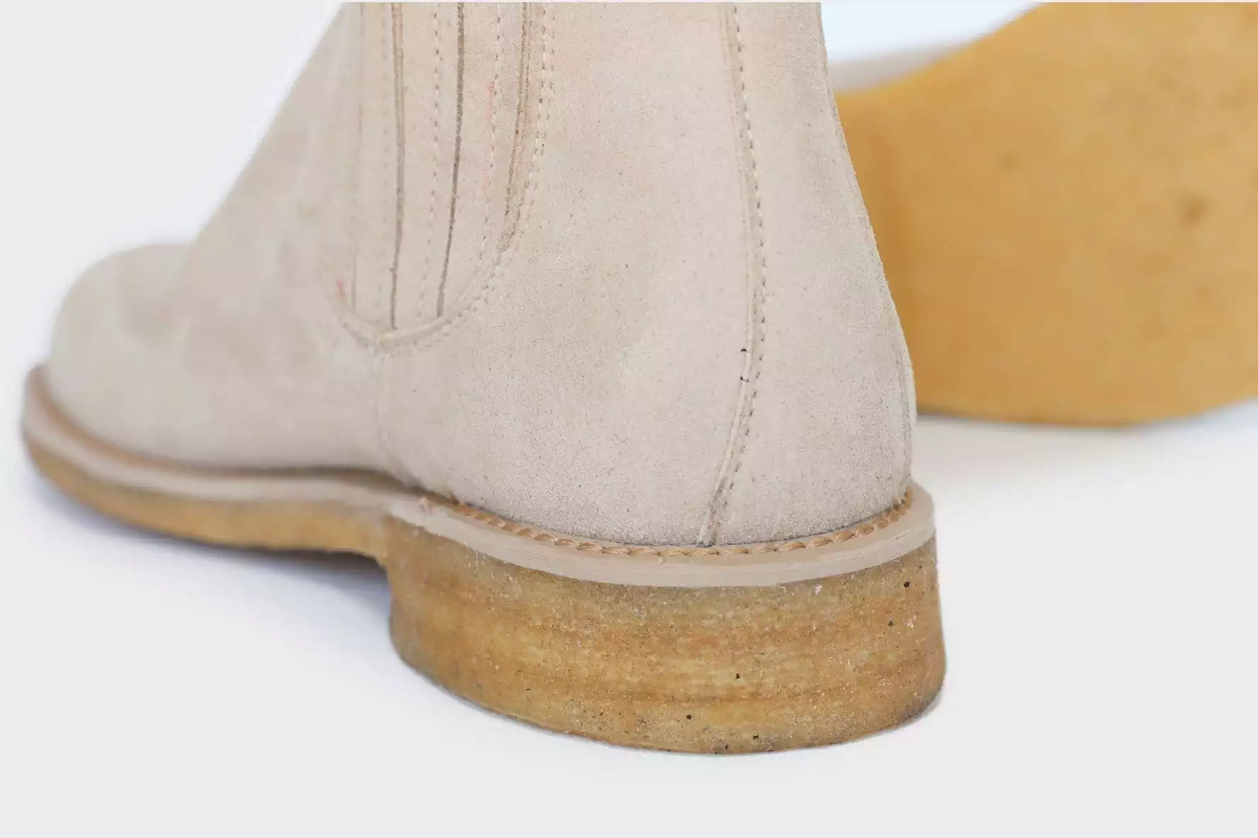 Jimmy Vegan Leather Dealer Boots | Beige - Image 7