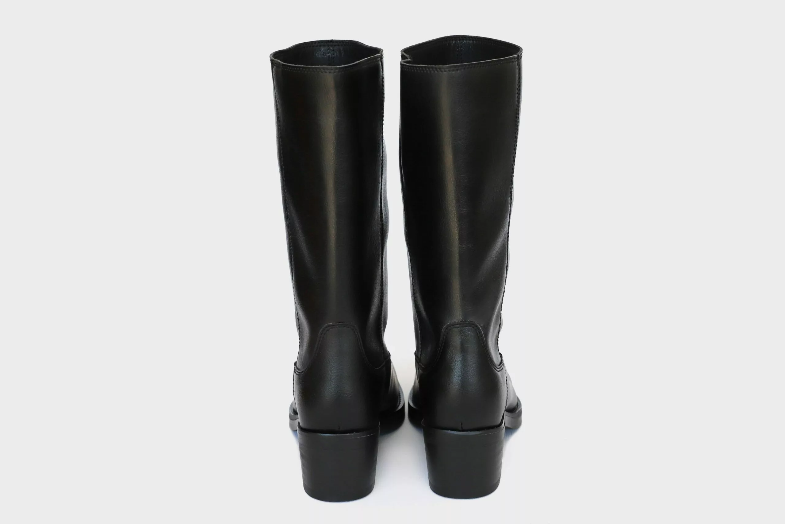 Willie High Top Vegan Leather Motorcycle Boots | Black - Image 6