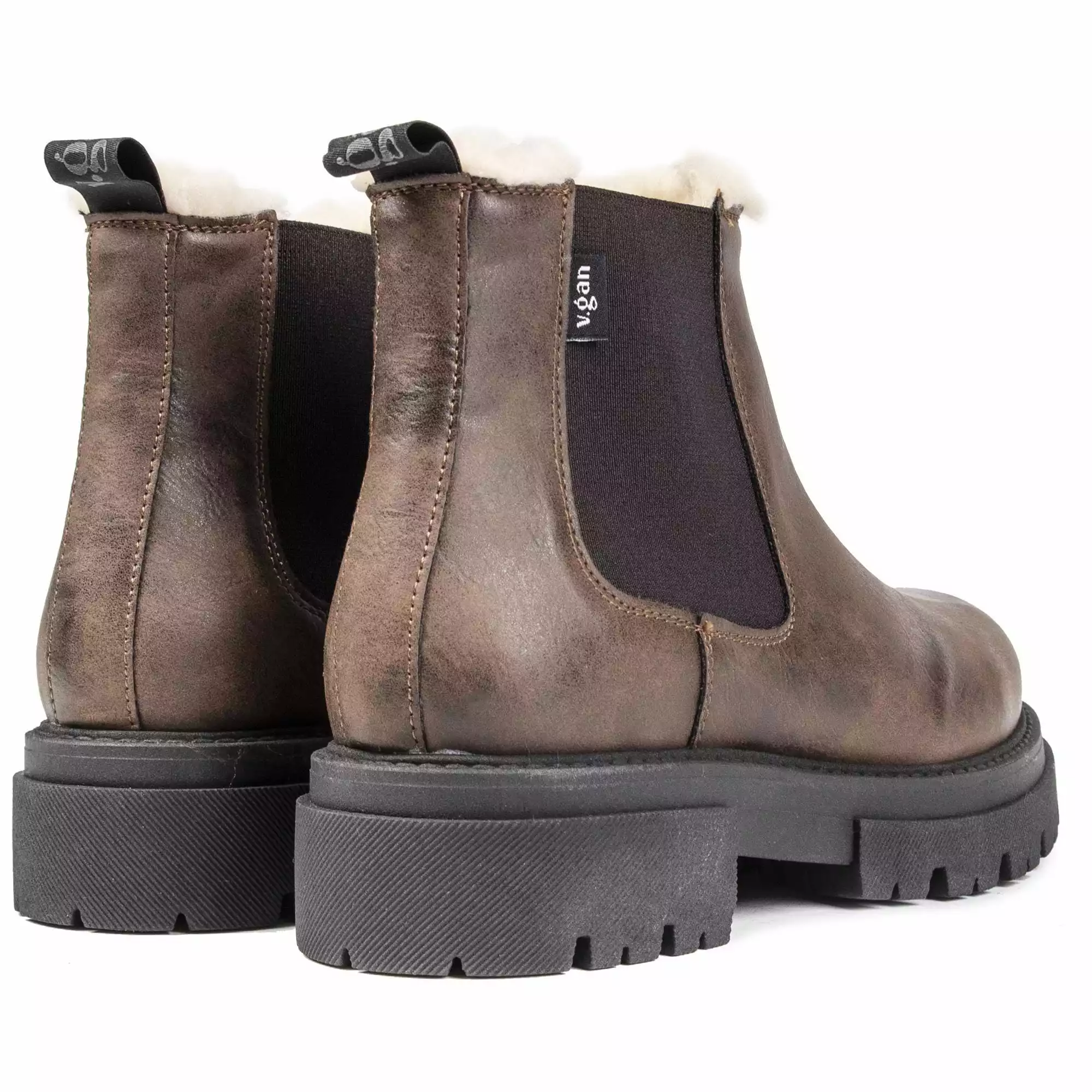 Beets Women's Vegan Leather Chelsea Boots | Brown - Image 3