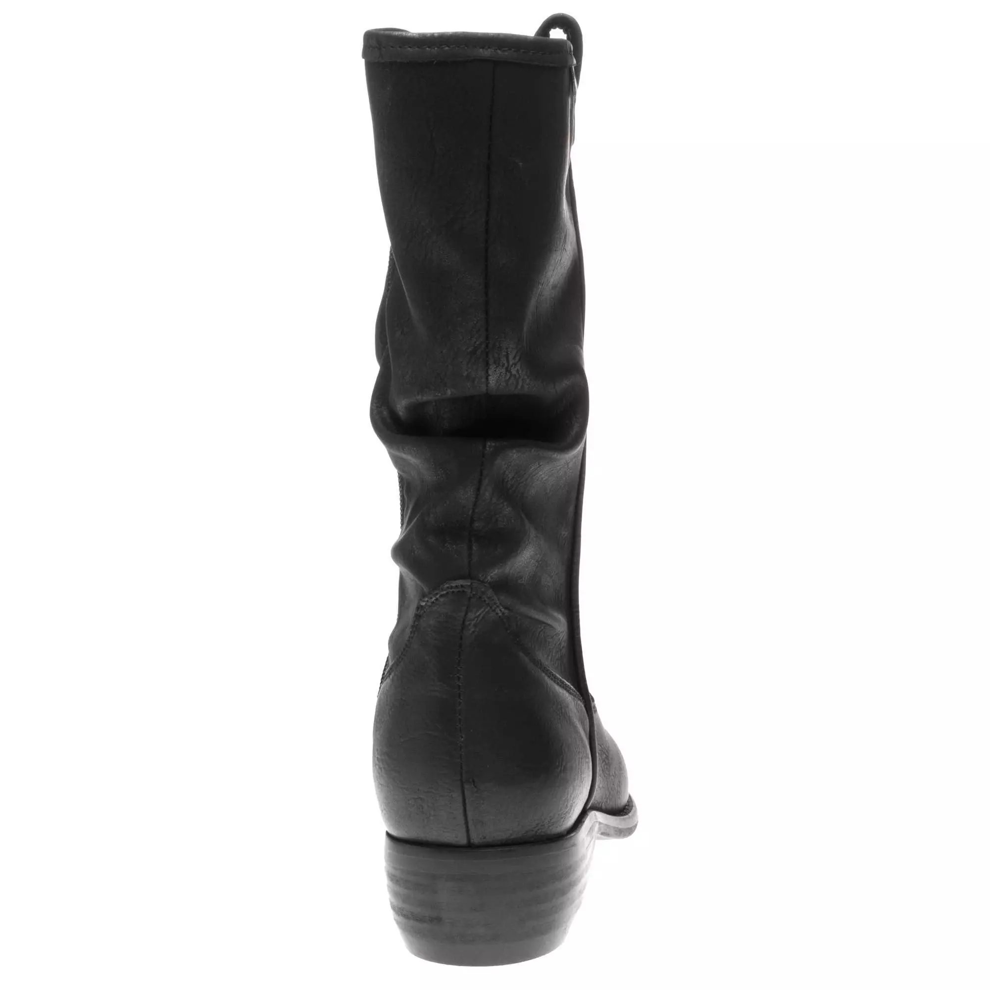 Hummus Women's Vegan Leather Mid Calf Boots | Black - Image 3