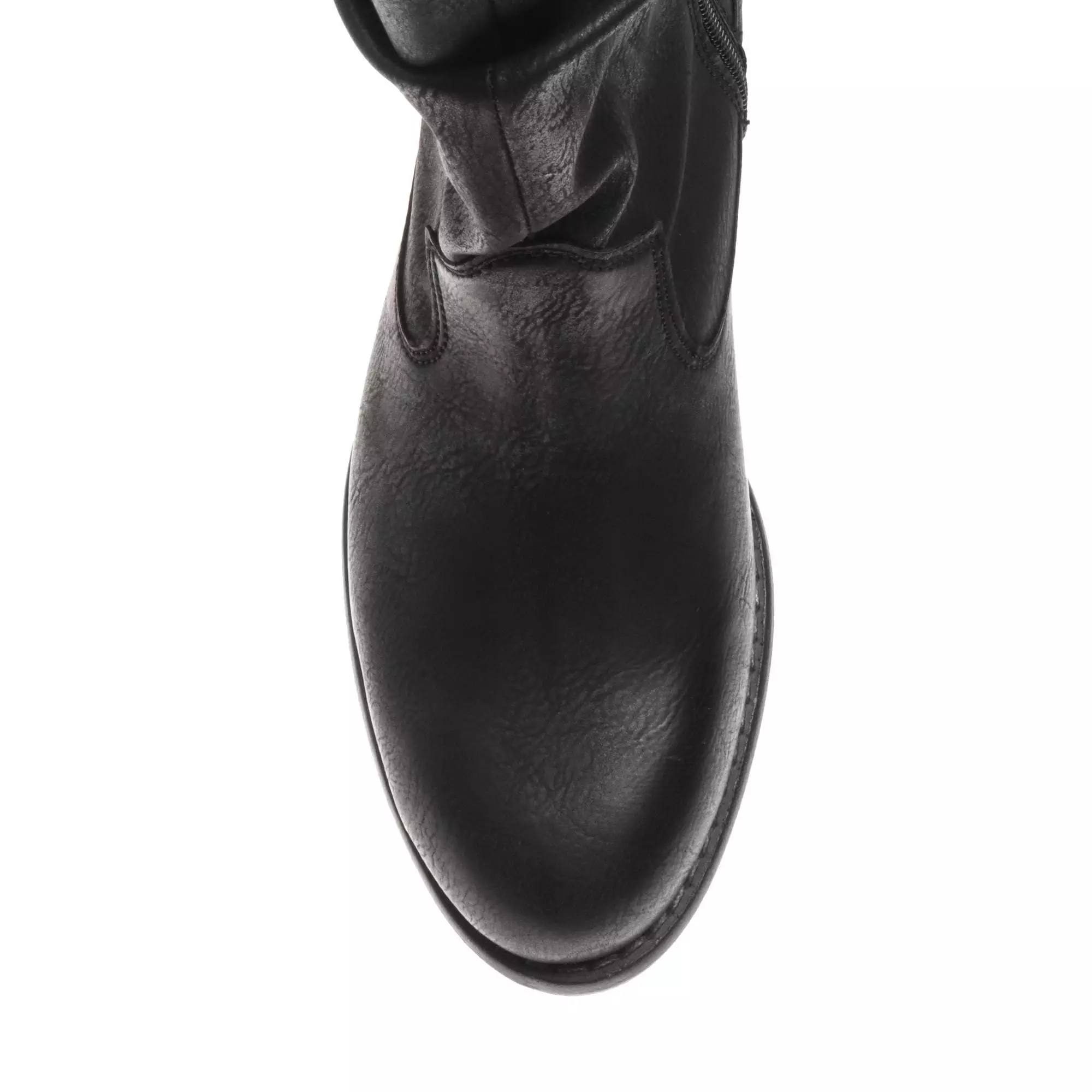 Hummus Women's Vegan Leather Mid Calf Boots | Black - Image 5